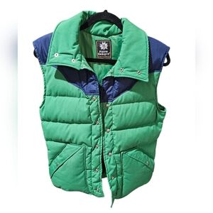 Alpine Design Green and Blue Puffer Vest